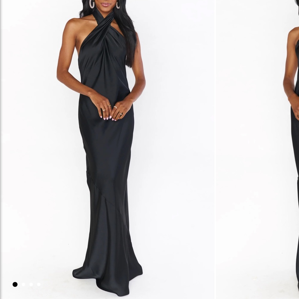 Show me your Mumu black bridesmaid dress XXS